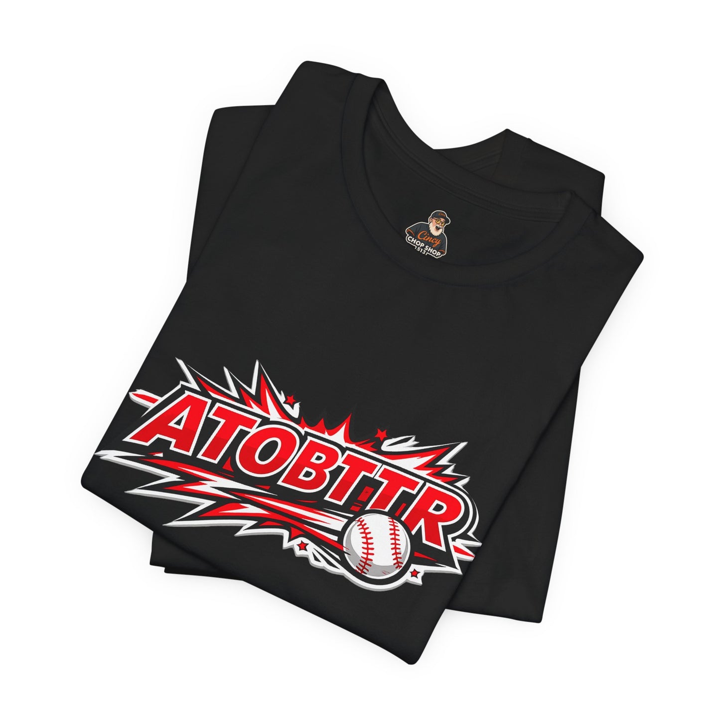 ATOBTTR Baseball Graphic Tee – Retro Explosive Sports Shirt
