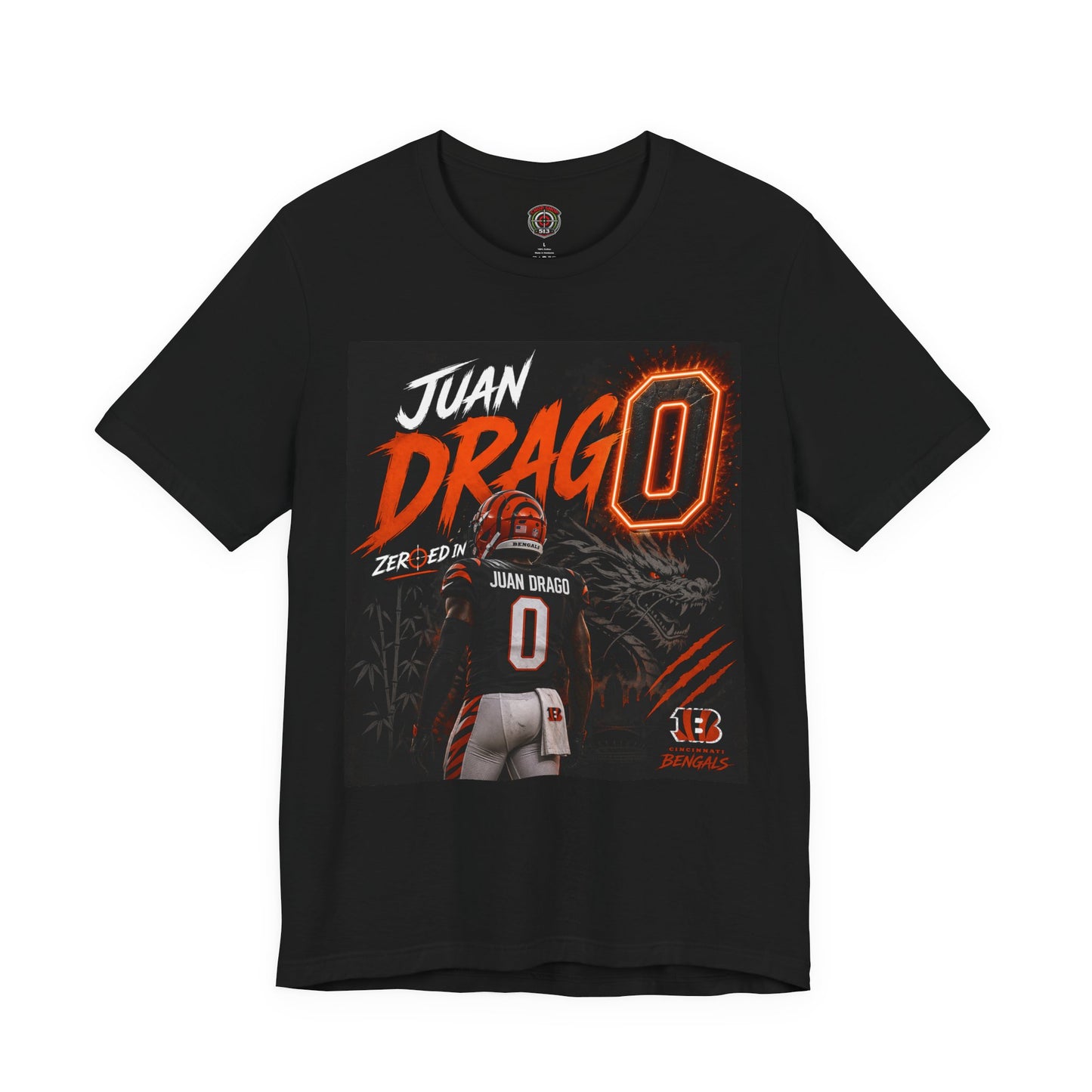 Juan Drago #0 Football Tee – Bengals Fan Jersey Shirt