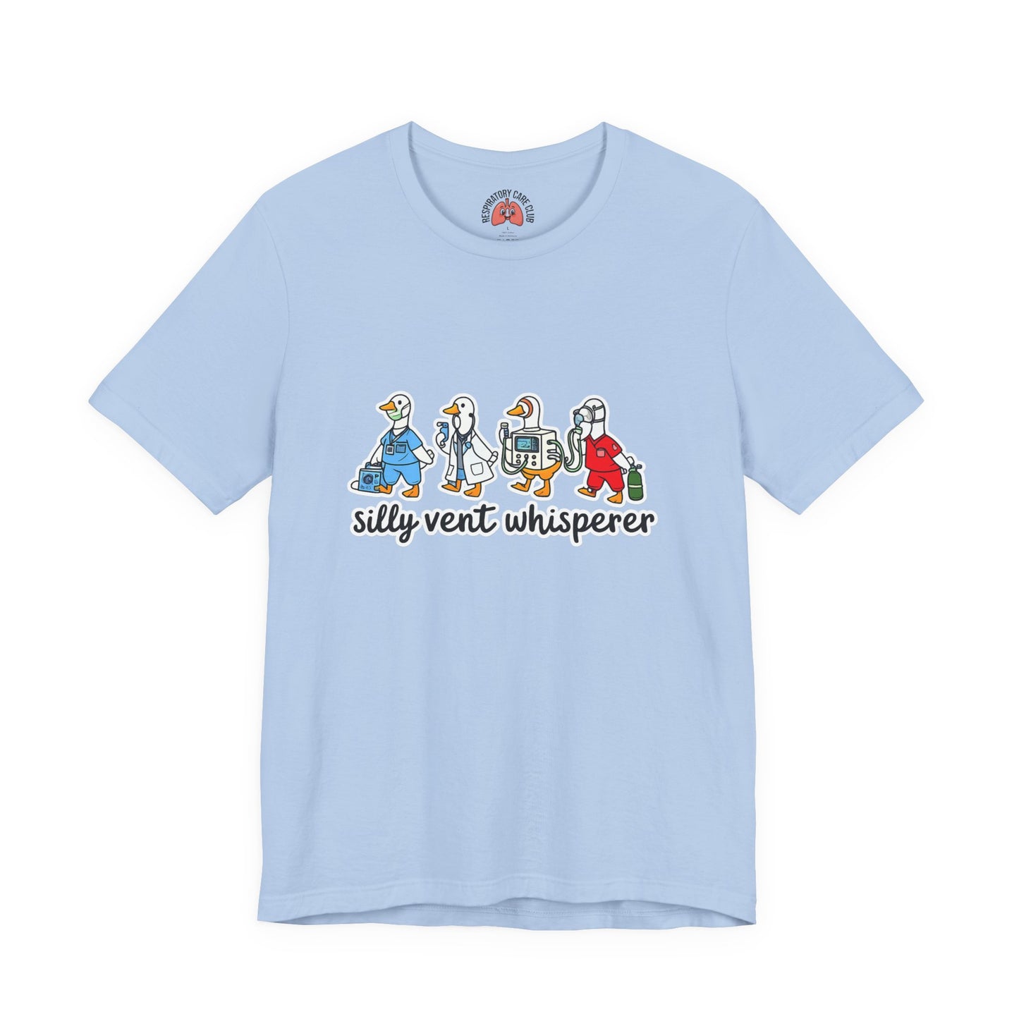 Silly Vent Whisperer Tee — Funny Crew respiratory care club