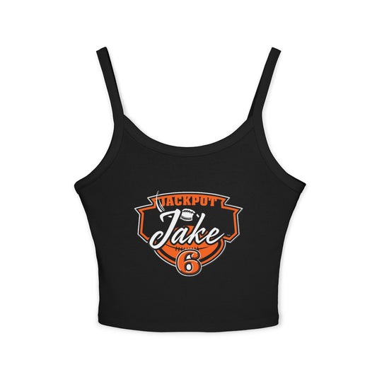 Jackpot Jake Spaghetti Strap Tank Top, Trendy Sportswear, Summer Essential, Gift for Athletes, Cute Casual Wear