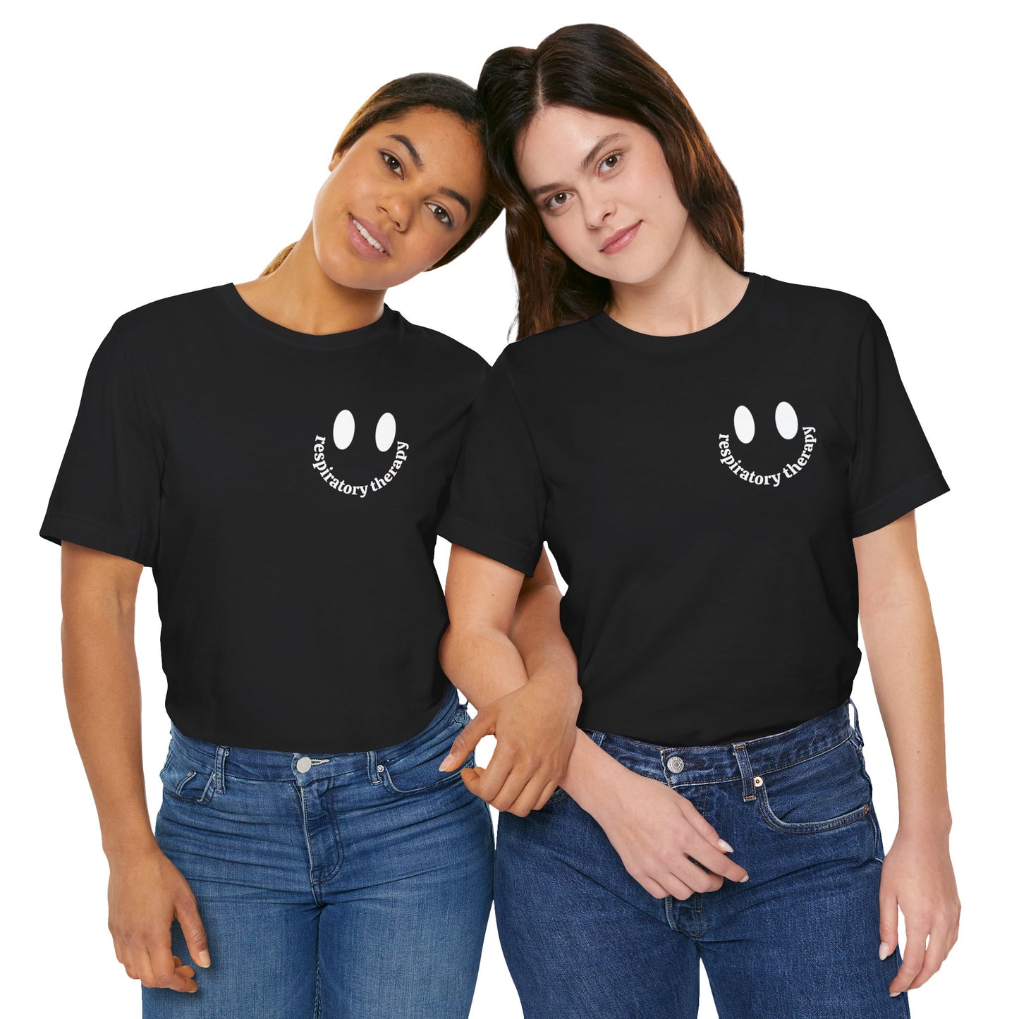 Respiratory Therapy Smiley T‑Shirt — Respiratory Therapist Gift