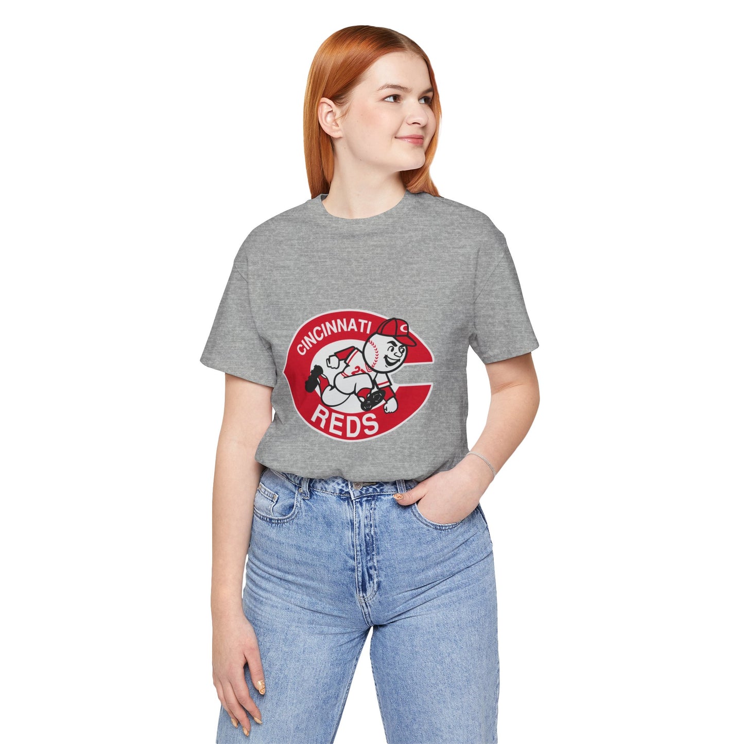 Cincinnati Reds Logo Baseball T‑Shirt — Retro Mr. Redlegs Fan Tee