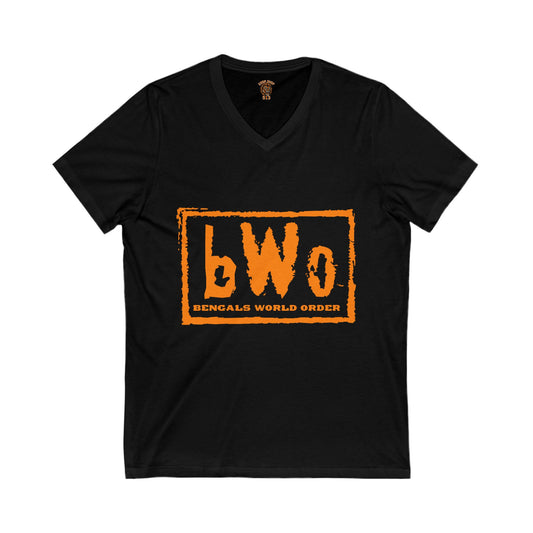 bWo Bengals World Order V-Neck Tee