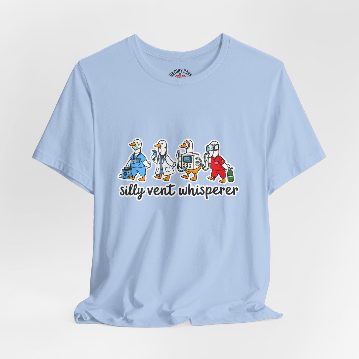 Silly Vent Whisperer Tee — Funny Crew respiratory care club