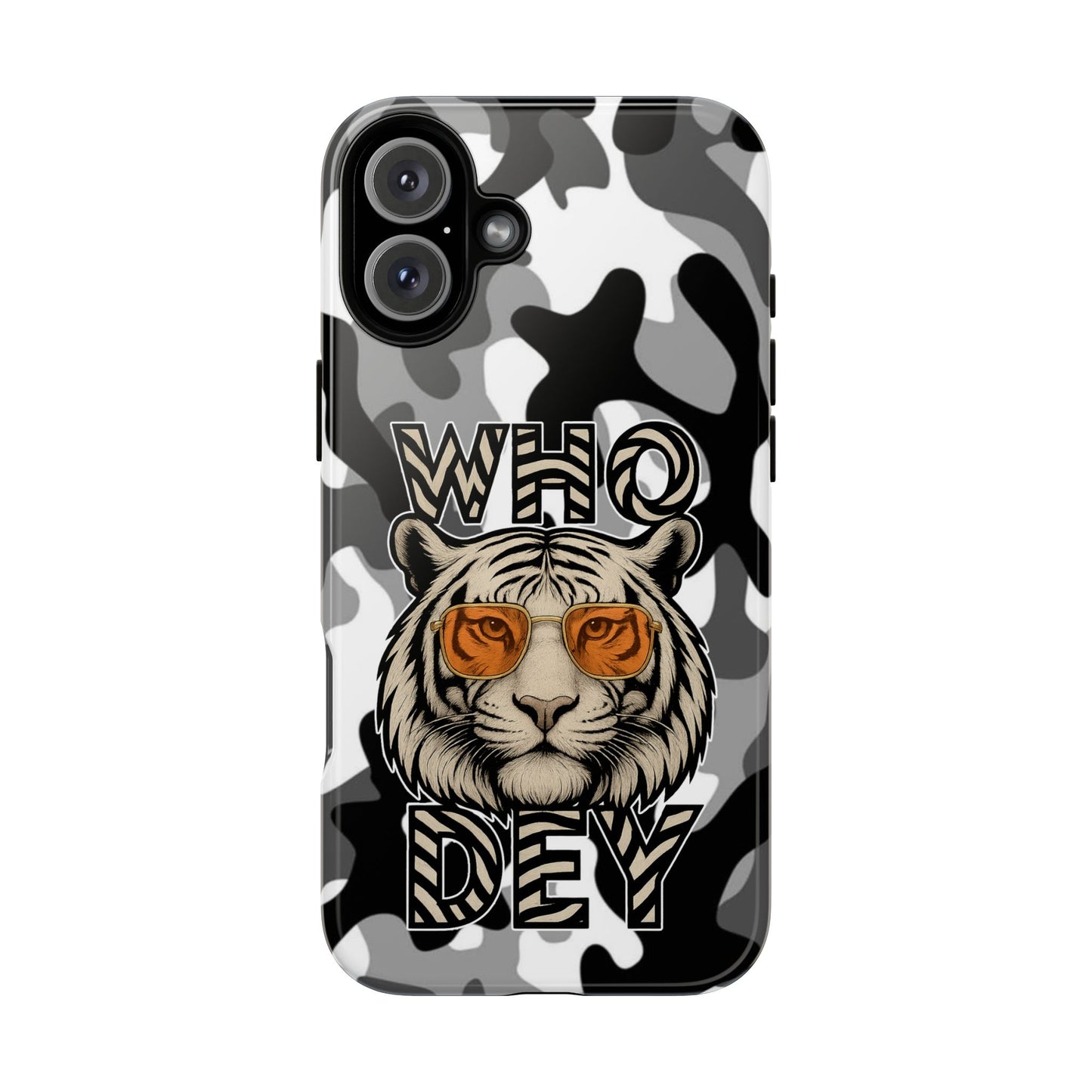 WhiteOut Tiger Phone Case for iPhone