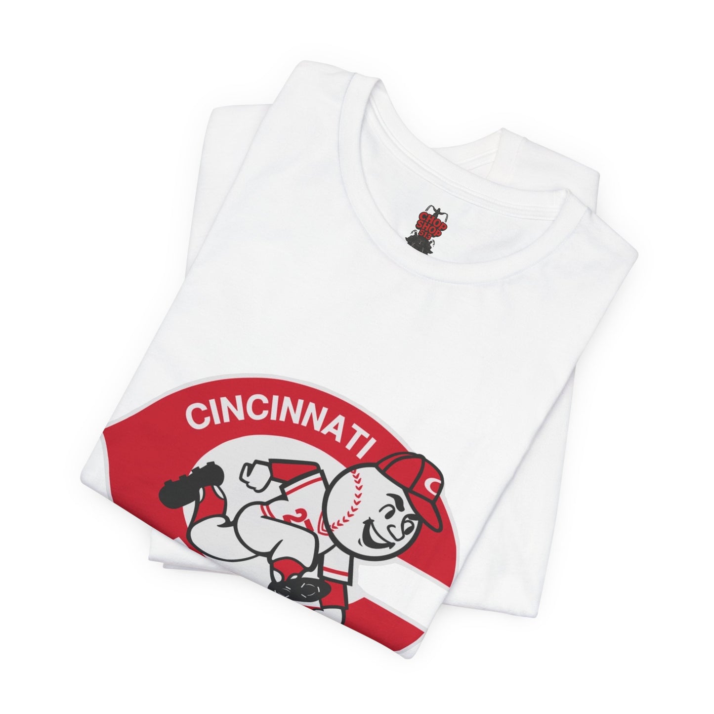 Cincinnati Reds Logo Baseball T‑Shirt — Retro Mr. Redlegs Fan Tee