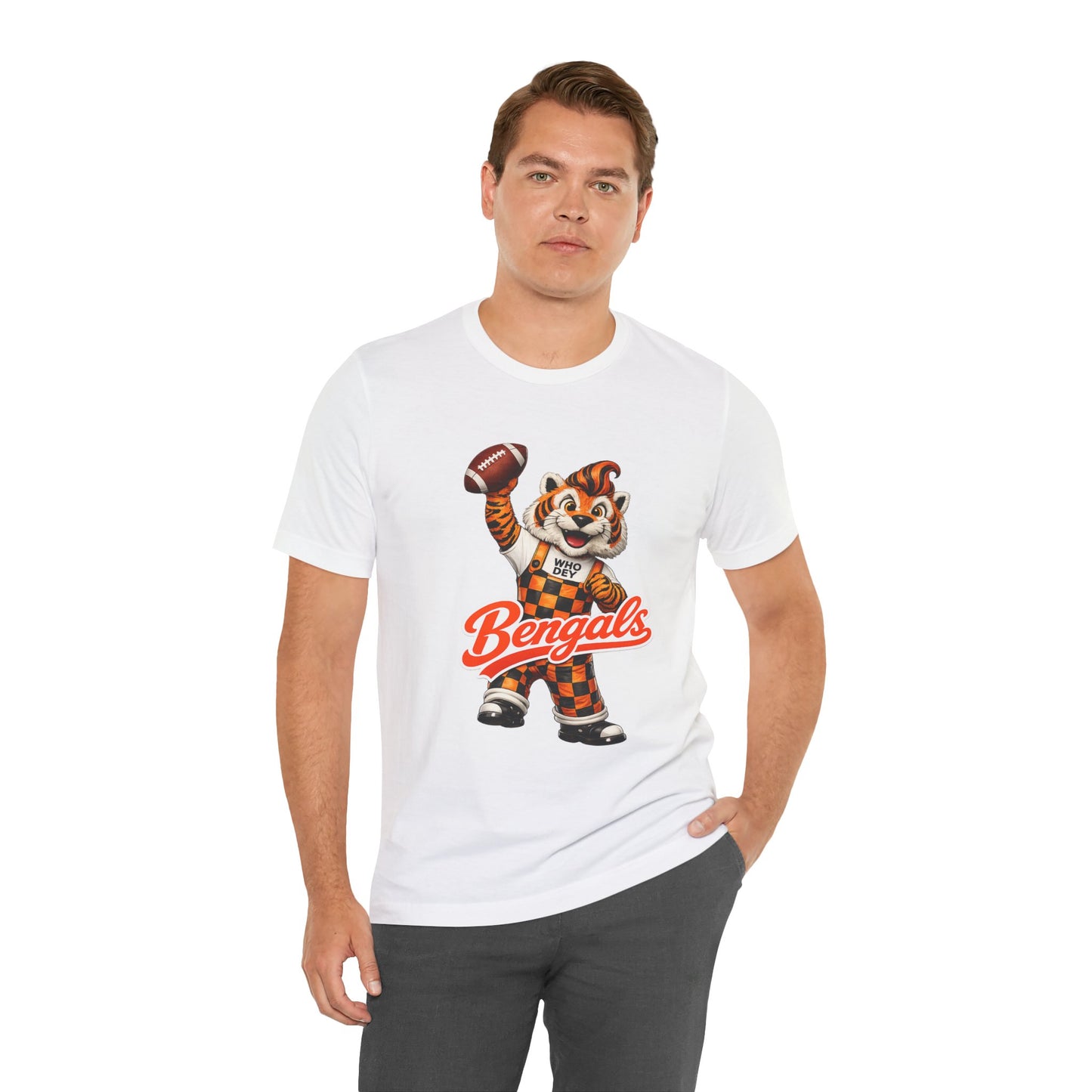 Bengals Mascot Football T-Shirt — Vintage Tiger Fan Tee