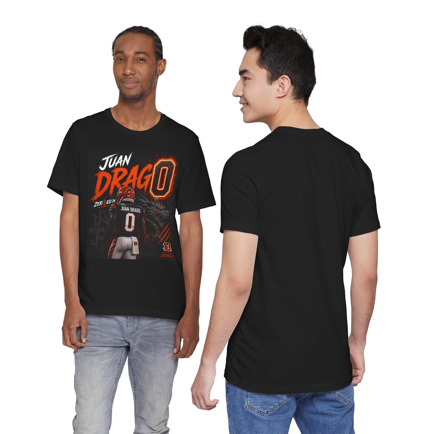 Juan Drago #0 Football Tee – Bengals Fan Jersey Shirt