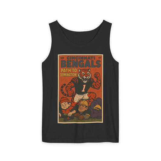 Cincinnati Bengals Vintage Tank Top - Path to Domination Unisex Sleeveless Tee