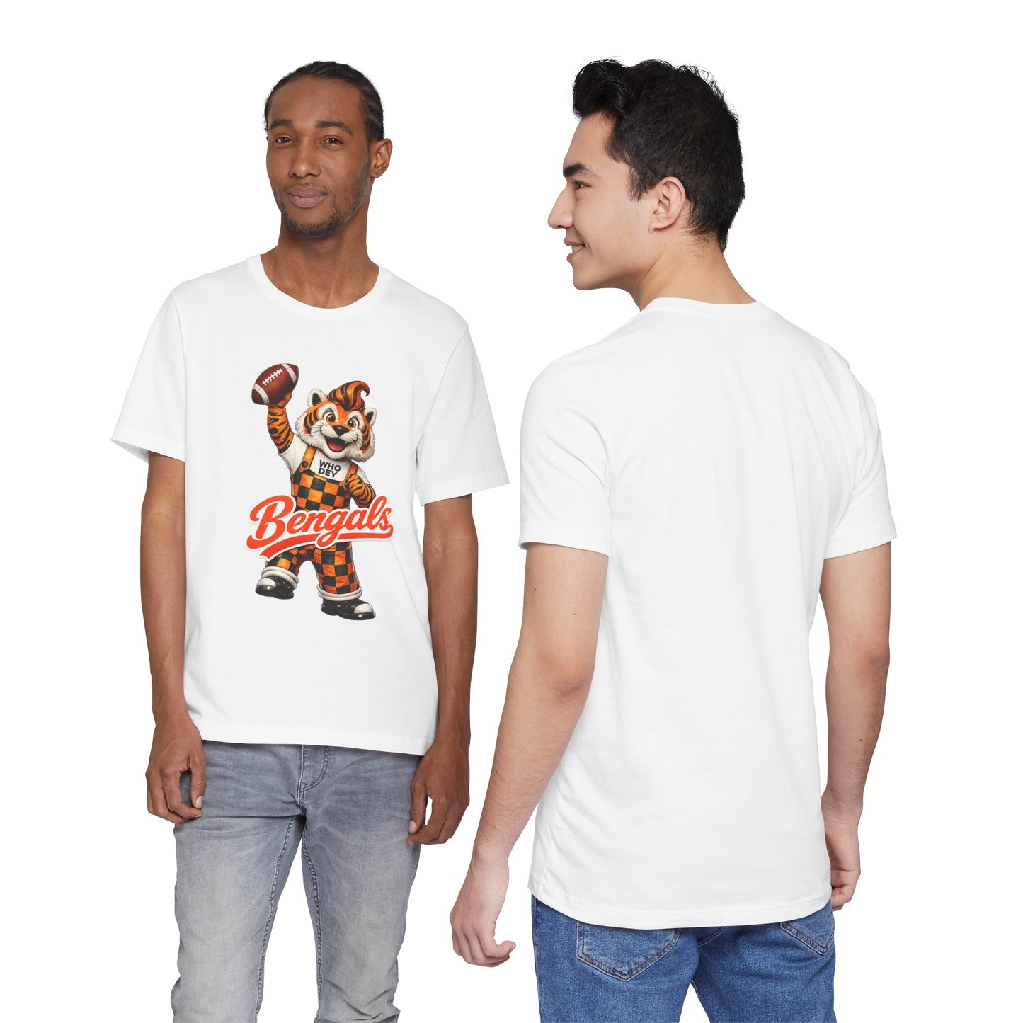 Bengals Mascot Football T-Shirt — Vintage Tiger Fan Tee