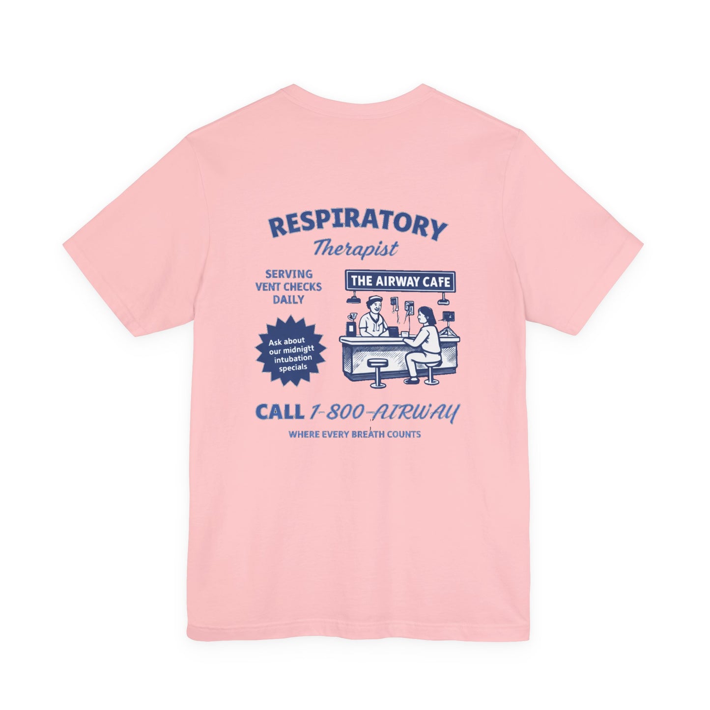 Respiratory Therapist Tee — Retro 'Airway Cafe' Medical Shirt