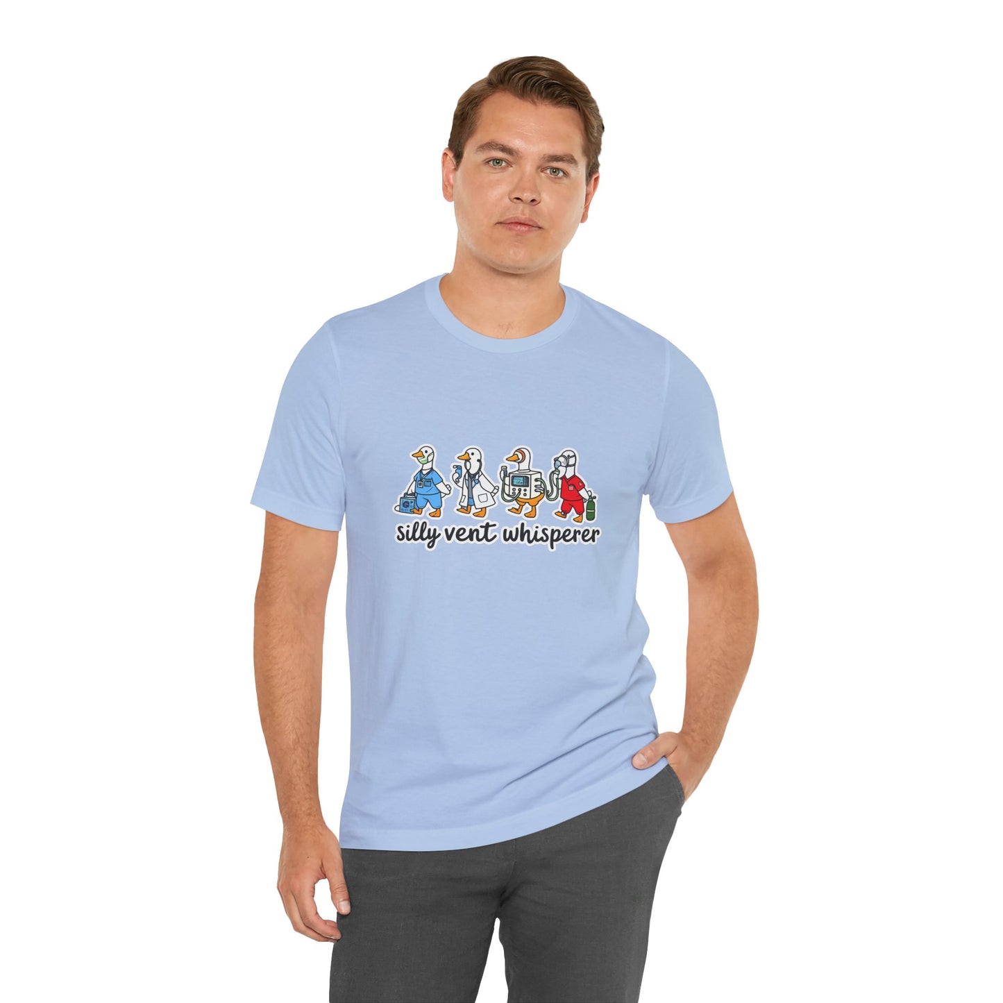 Silly Vent Whisperer Tee — Funny Crew respiratory care club