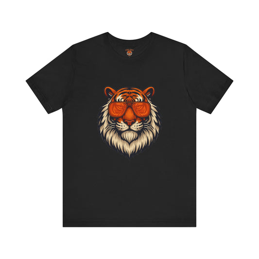 Orange Tint Bengal Cool Tiger Graphic Tee - Unisex Jersey Short Sleeve T-Shirt