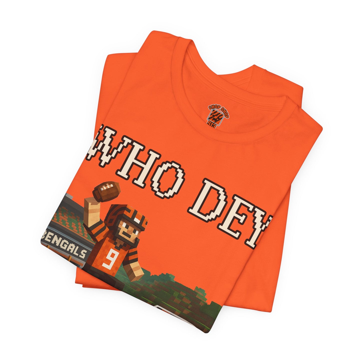 'Who Dey' Minecraft Inspired Unisex Jersey Short Sleeve Shirt, Game Day Apparel, Sportswear, Gift for Him, Unique [...]