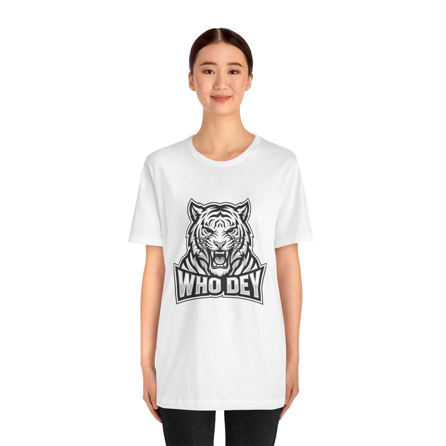 Tiger 'Who Dey' Graphic Tee — Bold Mascot Shirt for Fans