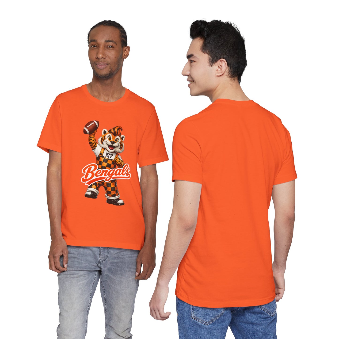 Bengals Mascot Football T-Shirt — Vintage Tiger Fan Tee