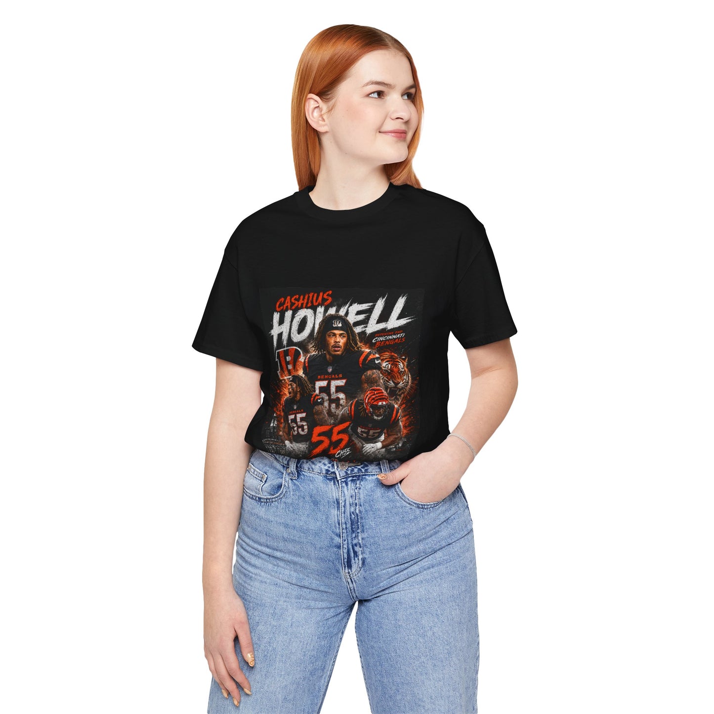 Cashius Howell Football Player Tribute Tee – #55 Graphic Shirt