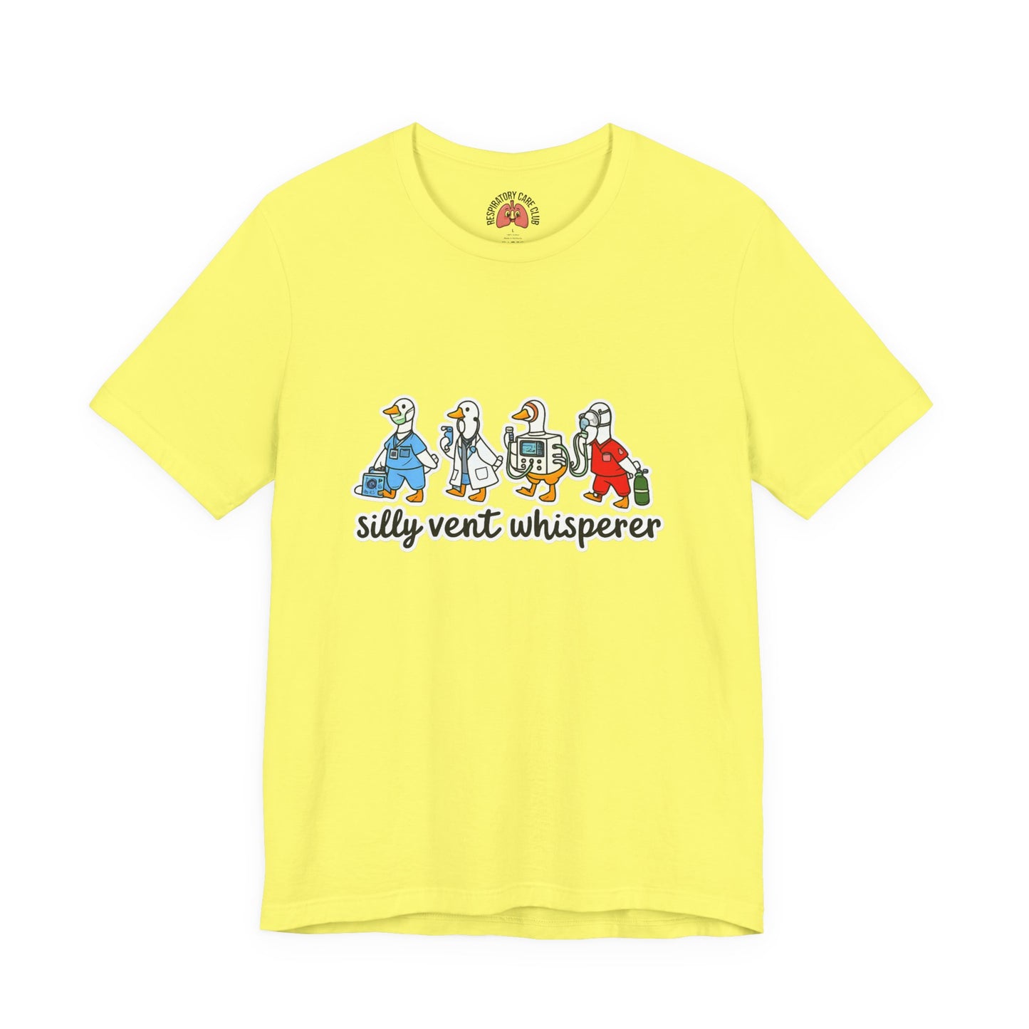 Silly Vent Whisperer Tee — Funny Crew respiratory care club