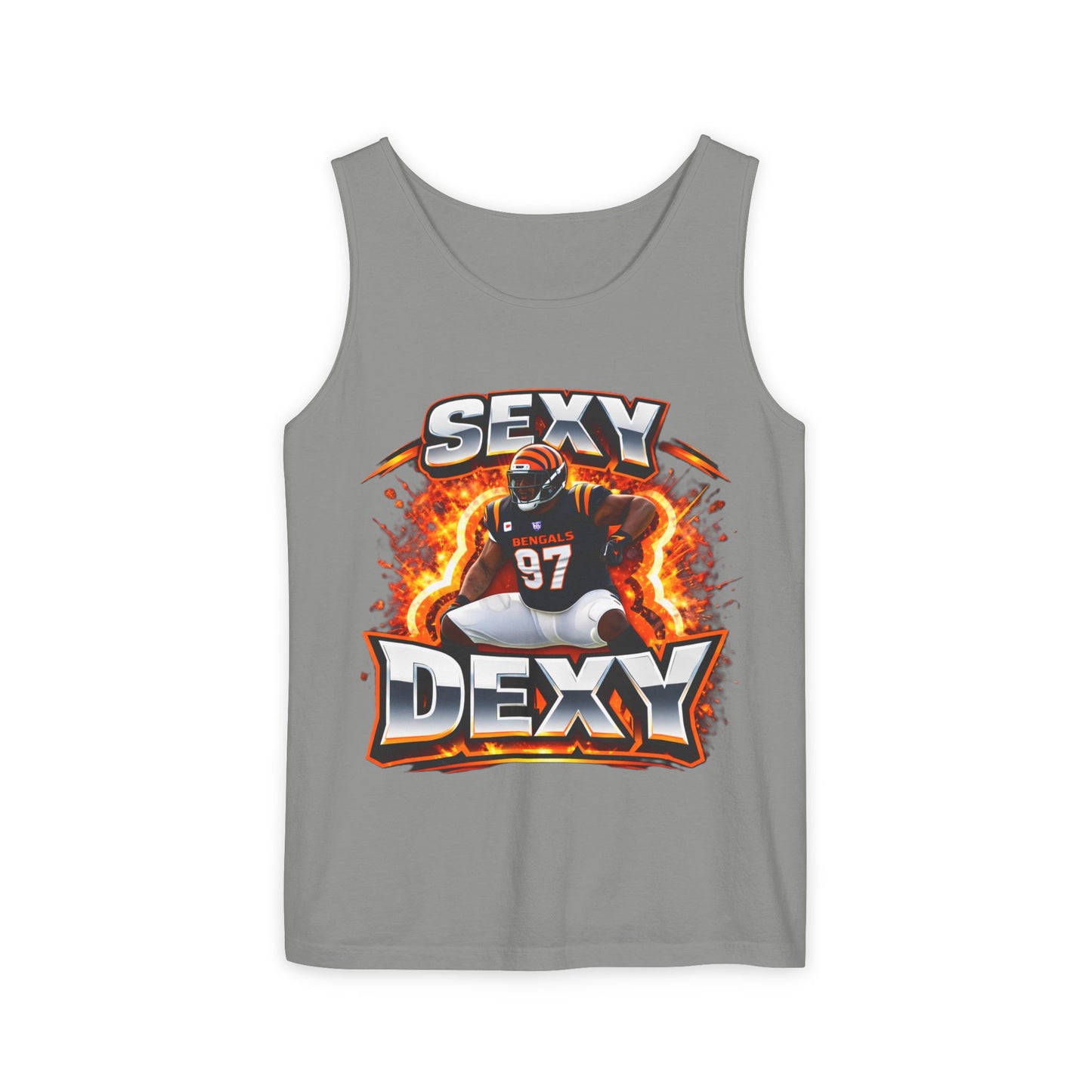 Sexy Dexy Football Tank Top — Gridiron Player Graphic Sports Tee
