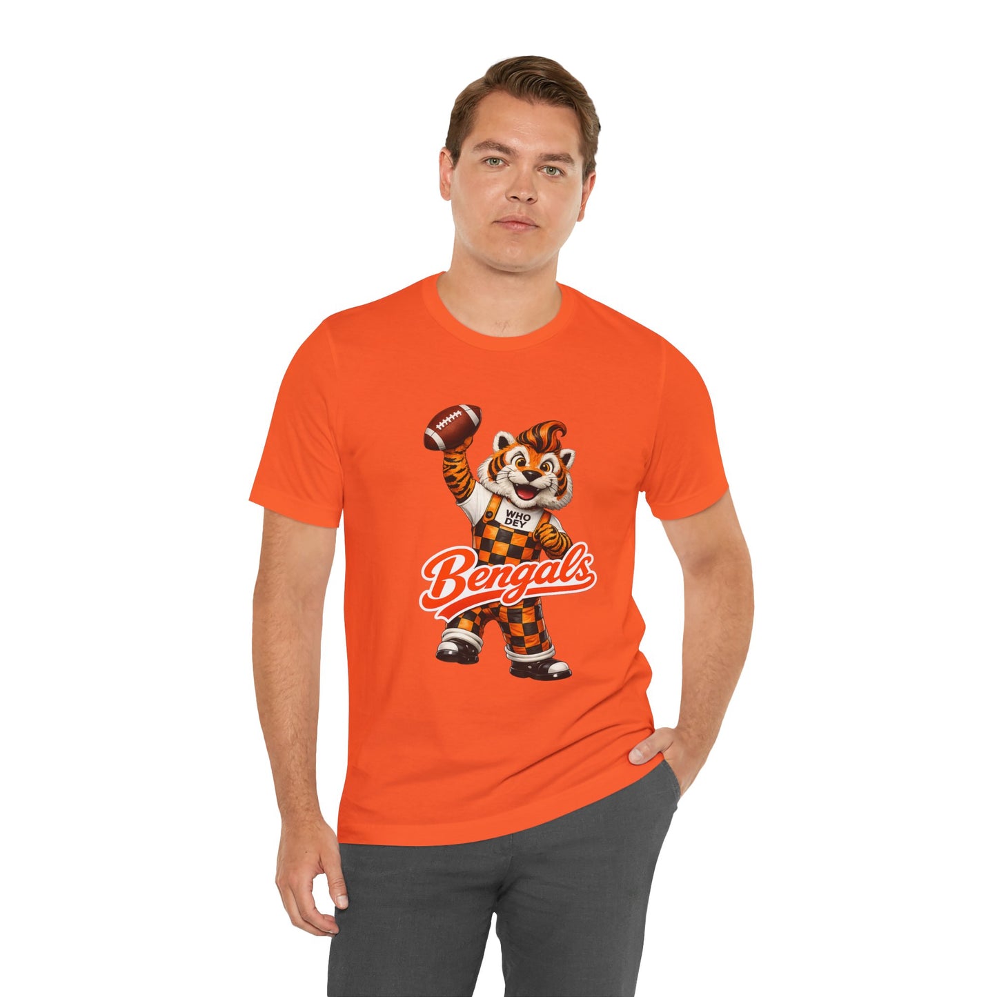 Bengals Mascot Football T-Shirt — Vintage Tiger Fan Tee