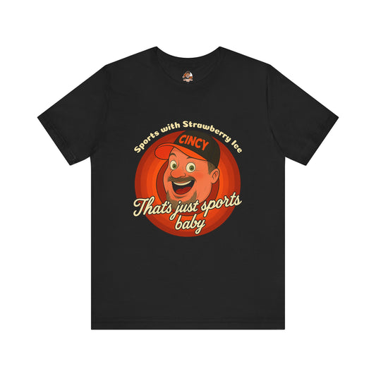 Sports with Strawberry Ice Tee, Casual Wear, Gift for Sports Fans, Unisex Shirt, Birthday or Holiday Apparel