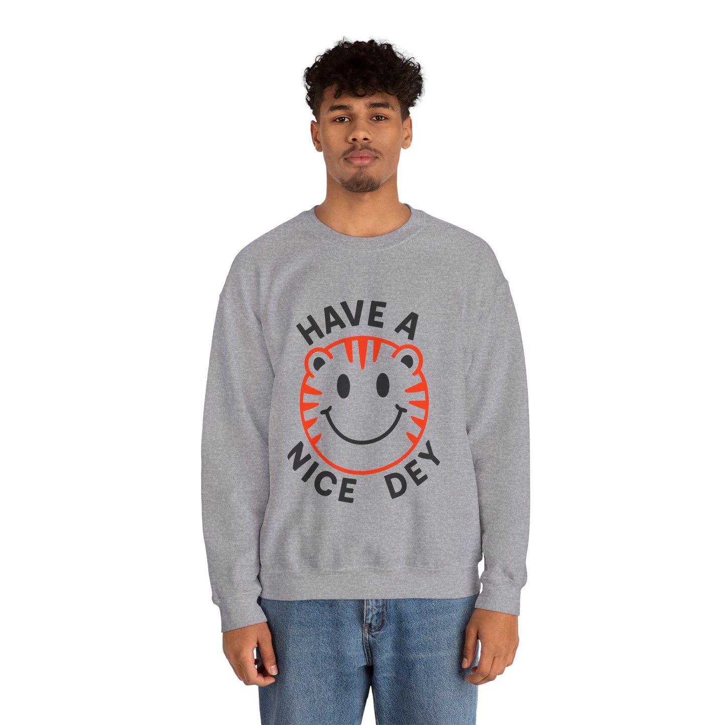 Crewneck Have a Nice Dey Sweatshirt - Cincinnati Bengals Fan Gear for Summer