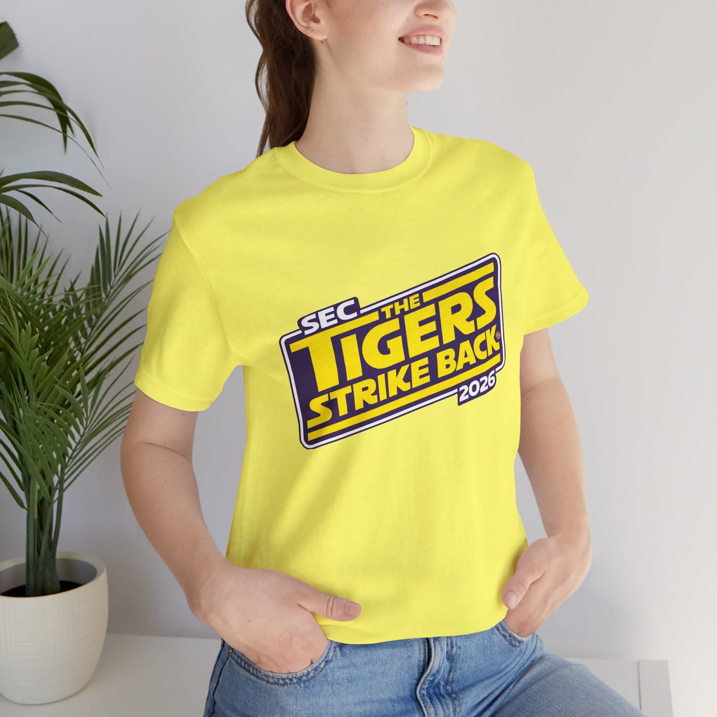 LSU Tigers Strike Back Unisex Jersey Short Sleeve Tee