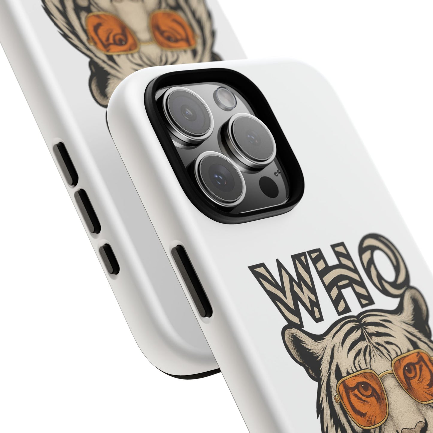 White Bengal Phone Case with Cool Tiger Design | Who Dey | Perfect Gift for Bengals fans